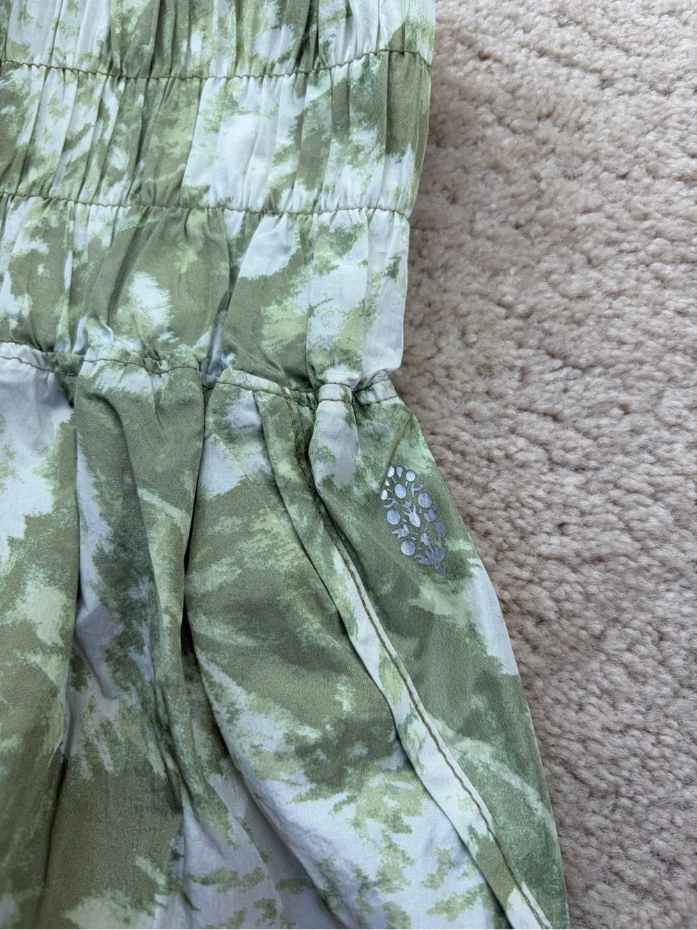 Free People FP Movement Women's Size Small The Way Home Green Workout Shorts